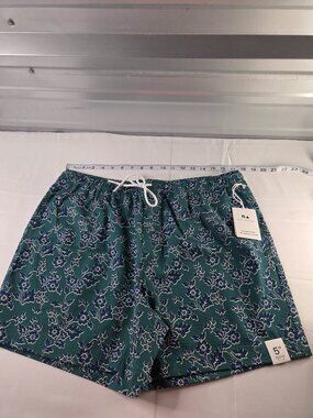 Free Assembly Men's Seersucker Swim Trunks Size L Swim Shorts NWT